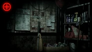 Lost and found/janitorial supply closet.