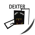 A badge of Dexter from Food Orb 0.