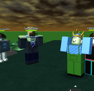 DeliciousBakedPie meeting a famous ROBLOX user named TylerMcBride in a game server.