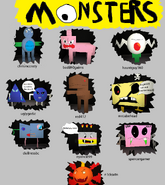 A picture in the beginning of the game that shows the credits and pictures of the monsters that won in the contest.