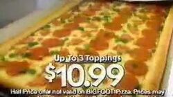 Pizza hut deals bigfoot