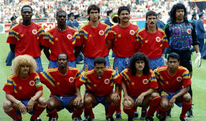 Colombian team in Italy 1990
