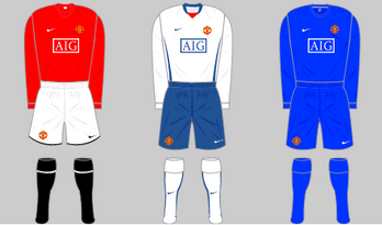 Manchester United 2008-09 Kits