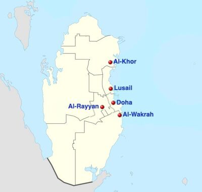 Qatar adm location map