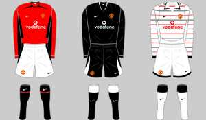 Manchester United 2003-2004 Nike L/S Third official shi