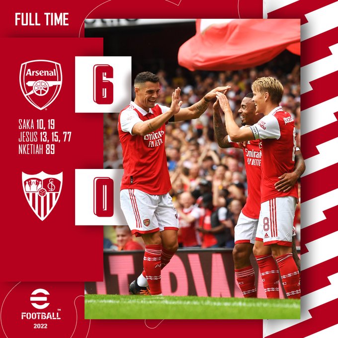 HIGHLIGHTS, Arsenal vs Sevilla (6-0)