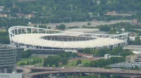 Blick vom Rotenberg Stadion