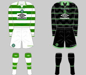 MAILLOT EXTÉRIEUR CELTIC 1998 1999 FOOTBALL FOOTBALL UMBRO