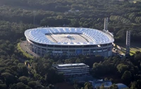 Aerial view of Commerzbank-Arena