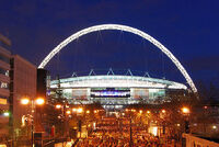 Wembley Stadium, illuminated.jpg