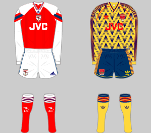 Arsenal 1992-93 Home Kit (XL) – Saturdays Football