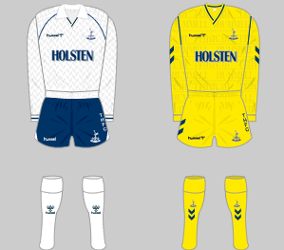 当時物87‐89トッテナム（H)ヒュンメル　Tottenham Hotspur Hummel Tottenham Hotspur 87/89 Home Shirt Medium – Granny's