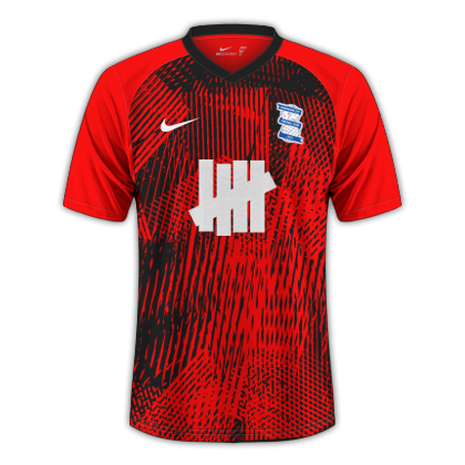 サッカーユニフォーム　Birmingham City Football Club アンディフィーテッド、バーミンガム・シティ FCのナイキ製