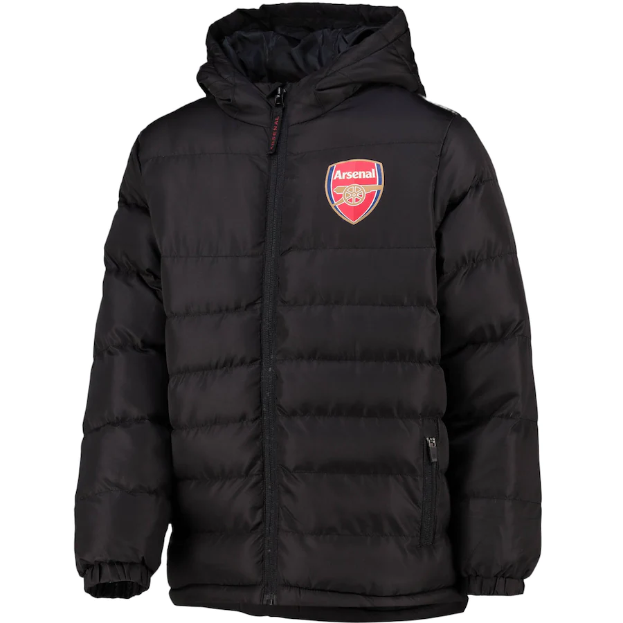 Arsenal Down Touch Quilted Kids Jacket - Black | Football Wiki | Fandom