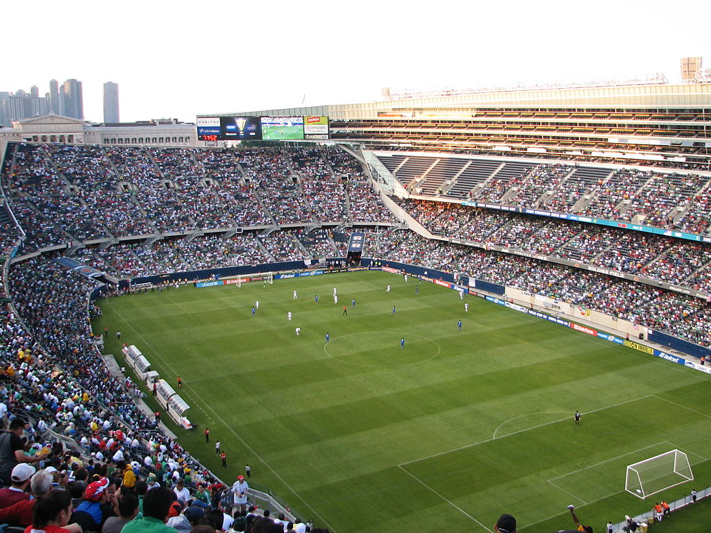 Soldier Field, section 117, home of Chicago Bears, page 1