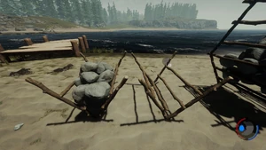 Готовое хранилище с камнями