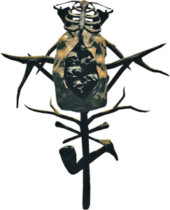 Пугало набитое черепами