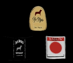 Все виды выпивки. Можно разглядеть этикетку виски Jeff Daniels