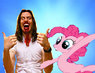 Party Party Party Sibs (Pinkie Pie & Andrew WK) by Sonny Slaven