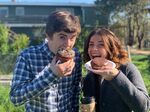 Freddie And Paige Eating Donuts