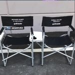 BTS Season 3 Chairs for Richard Schiff & Sheila Kelley