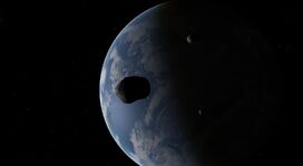 Asteroids passing close Janus