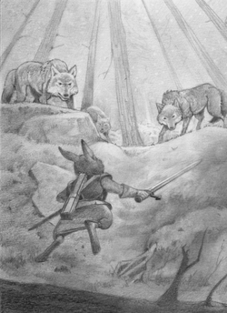 Helmer fights wolves on the way to Harbone ER