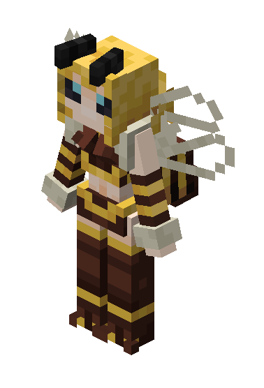 realistic bee Minecraft Mob Skin