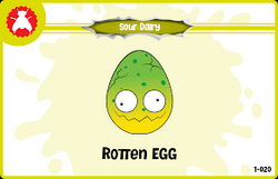 Rotten Egg, The Grossery Gang Collector Cards Wiki