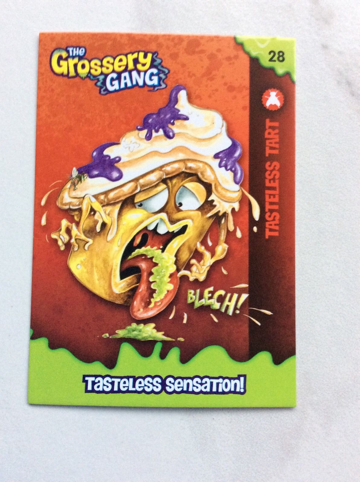 Grossery Gang Series 1 #1-022 Orange/White Tasteless Tart 