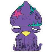 Squished Squid in purple.