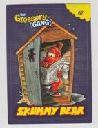 Skummy Bear's collector card.