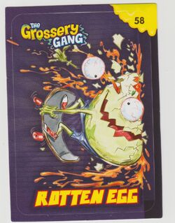 Rotten Egg, The Grossery Gang Collector Cards Wiki