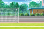 The school football field