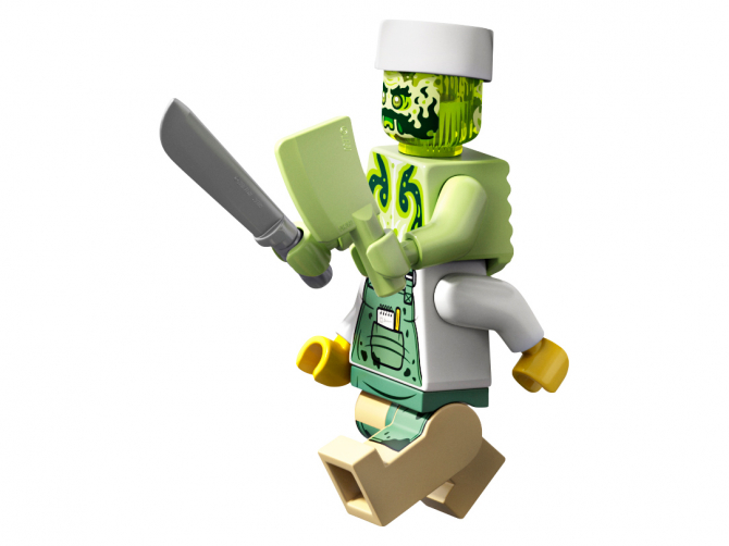 NEW LEGO Hidden Side Chef Enzo Ghost Zombie Minifigure 70422 Mini Figure