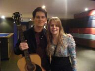 Tweeted by "@lorna_mitchell": "Me meeting @BradKavanagh for the 3rd time! XD Thank you for signing the guitar! Haha! Thank you so much!!!!! :P".