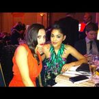 Tweeted by Tasie: "With @klarizaclayton at the BAFTAs".