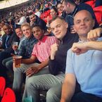 Tweeted by "@KedarWStirling" on June 1st: "Yesterday with the old boys was definitely one to remember. @ Wembley Stadium".