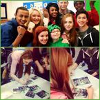 Tweeted by Louisa: "Wolfblood signing".