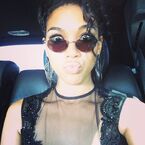 From Alexandra Shipp's Instagram/Websta: "Ready for the VMAs!!! Dress: Falguni Shane and Peacock Hair: Larry Sims makeup: Heath Chanel Jewelry: XIV Carats // Thirteen31 Shoes: Sebastian Milano".