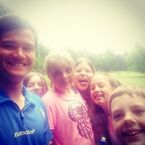 Tweeted by "Oliver Biles" 3 hours ago: "This weeks summer camp selfie with a bunch of trouble makers.".