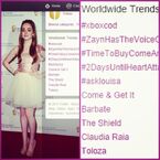 Tweeted by Louisa on April 7th: "Okkk #asklouisa has finished until next time! Tonight we trended WORLDWIDE which is pretty awesome. I love you guys.".