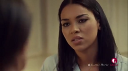 A bad screenshot of Alexandra as "Aaliyah" in "Aaliyah: The Princess of R&B"