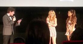 Tweeted by "@OneSwiftMix" an hour ago: "@ArianaGrande @jennettemccurdy @BradKavanagh AT THE Q&A YESTERDAY!!!!".