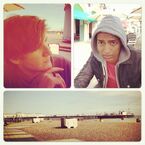 Tweeted by "@Mr_Sai949": #brighton with @ajsawyer and Mr Robinson".