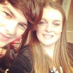Tweeted by "rhiannon": "@BradKavanagh love of my life;) thanks for stopping for a selfie🙈".