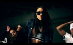 Alexandra Shipp as Aaliyah Haughton in a Lifetime TV's biographical movie "Aaliyah: The Princess of R&B".