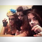 From Nikita Ramsey's Instagram/Websta and posted 11 hours ago: "Day of the dead, zombie bride and dead cat! 💀👰😼".