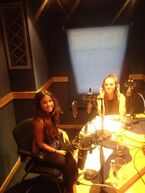 Tweeted by Louisa 12 hours ago: "in the studio with my @aimeemkelly recording the WOLFBLOOD video game for you lovely people!".