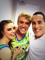 Tweeted by "@gymnast1976" on August 23rd: "So proud of my team! Well done #teambobby @BBCOne @kristinallen44 @bllockwood #tumble 👏👏💪💪🌟🌟".